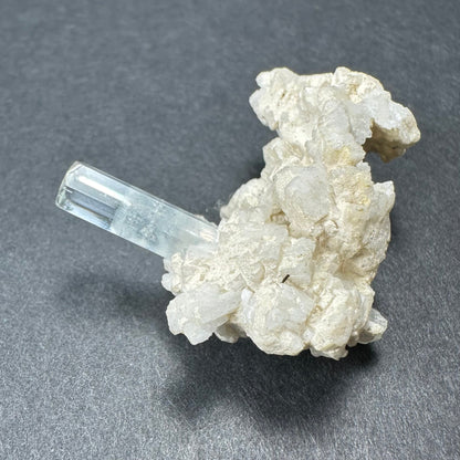 Topaz with Schorl Tourmaline on Albite Mt. Antero, San Isabel National Forest, Colorado