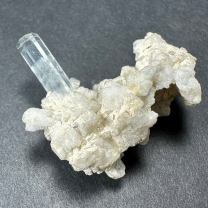 Topaz with Schorl Tourmaline on Albite Mt. Antero, San Isabel National Forest, Colorado