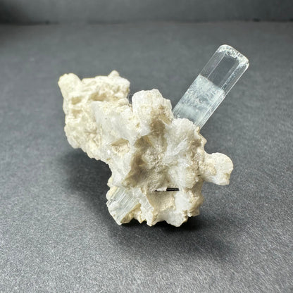 Topaz with Schorl Tourmaline on Albite Mt. Antero, San Isabel National Forest, Colorado