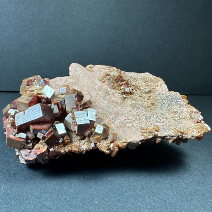 Vanadinite Cluster on Matrix from Mibladen, Morocco