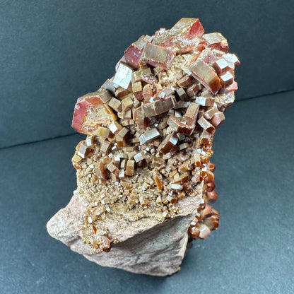 Vanadinite Cluster on Matrix from Mibladen, Morocco