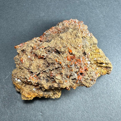 Wulfenite Crystals on Matrix from China