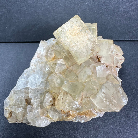 Yellow Fluorite Cluster