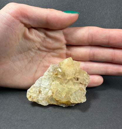 Yellow Fluorite Cluster