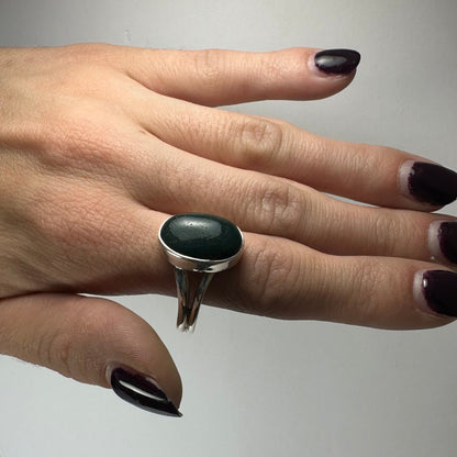 Green Serpentine Ring
