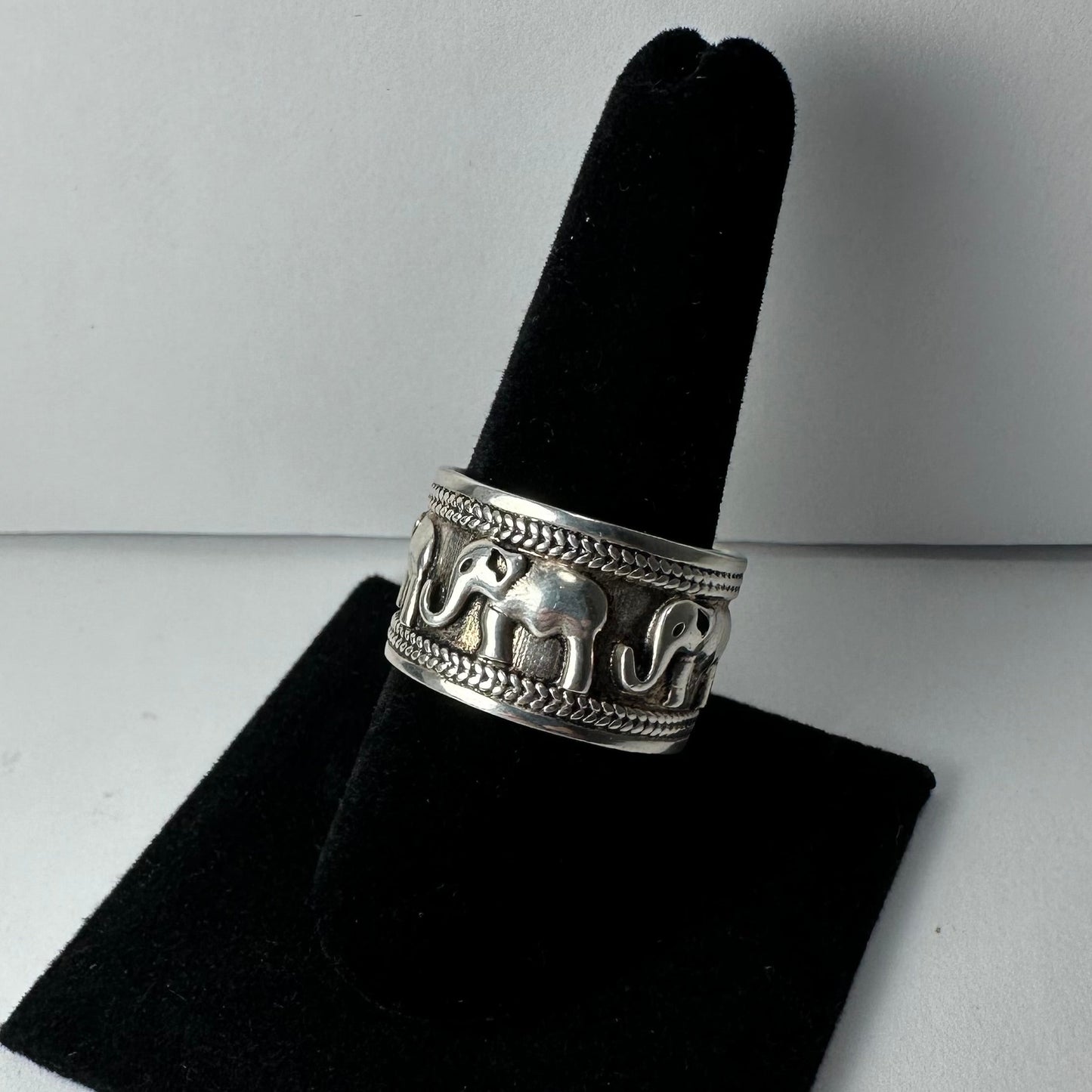 Sterling Silver Elephant Ring