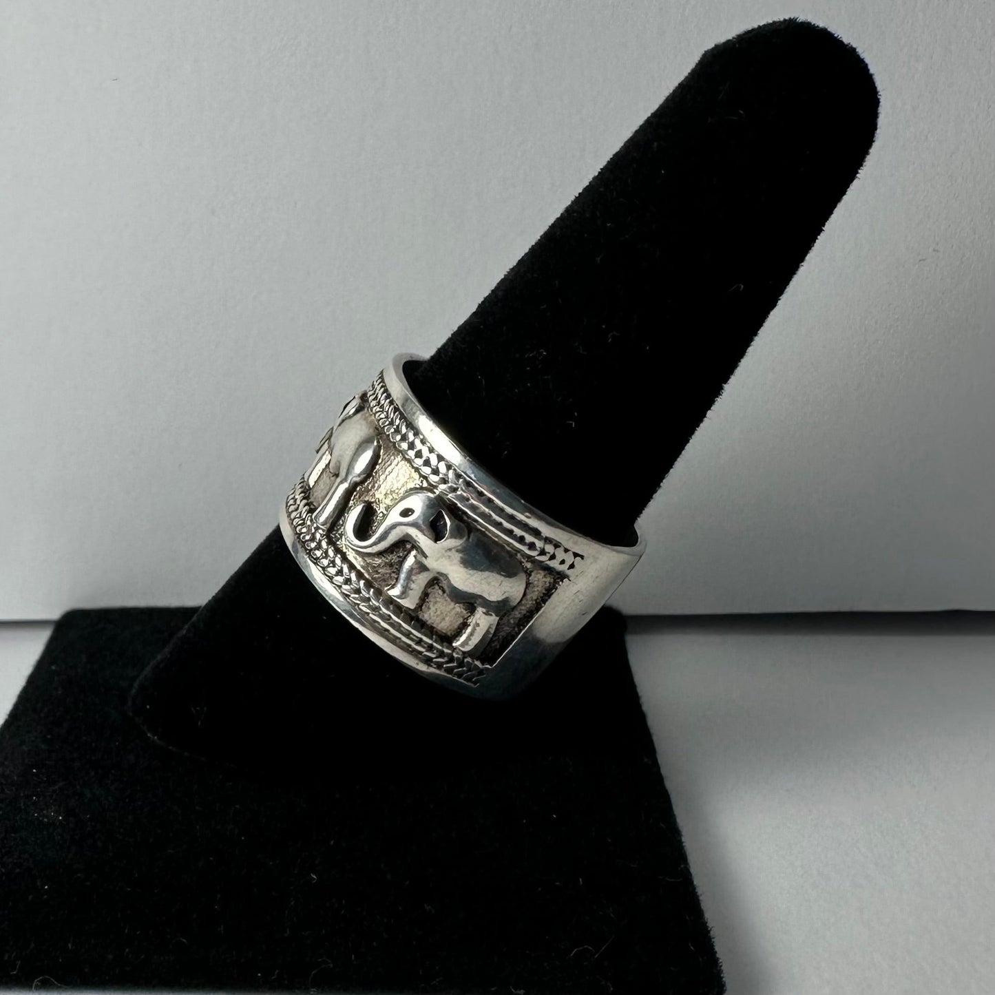 Sterling Silver Elephant Ring
