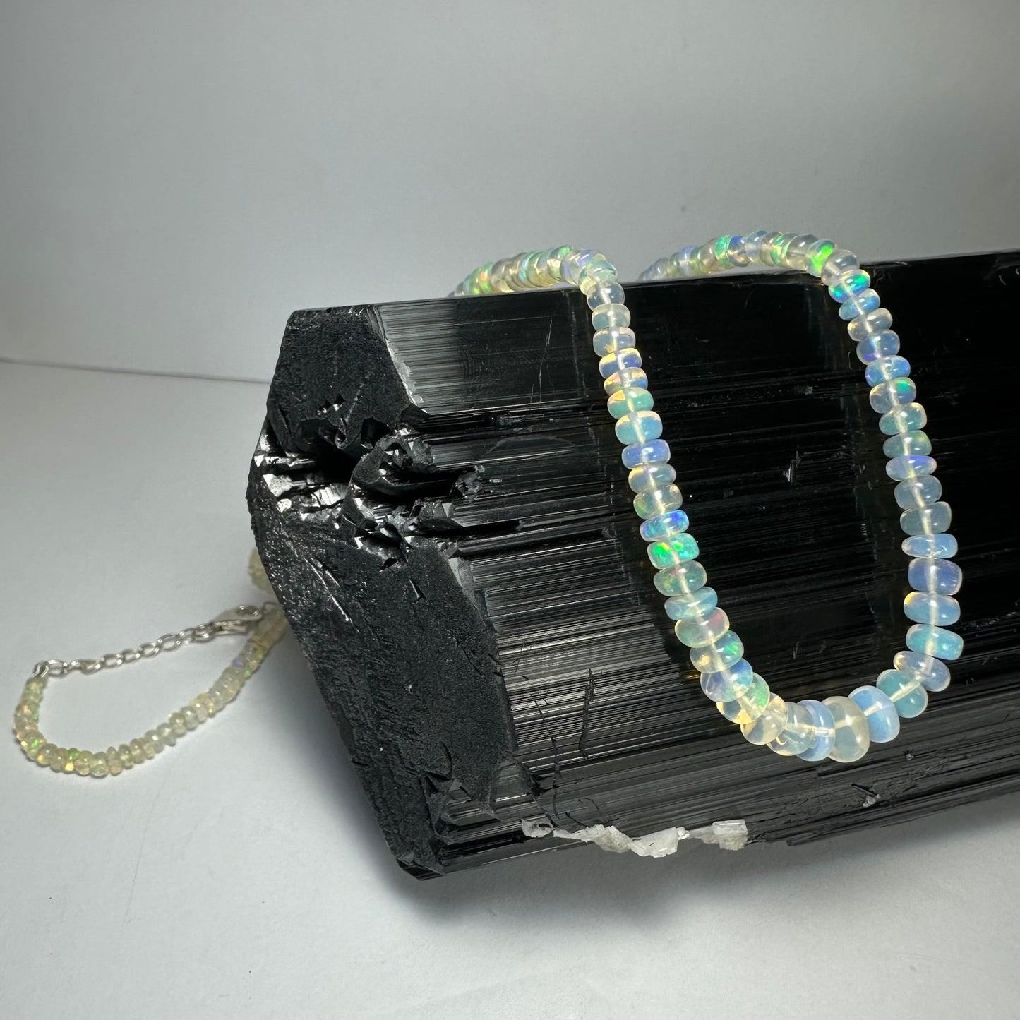 Welo Opal Graduated Bead Necklace Ethiopia