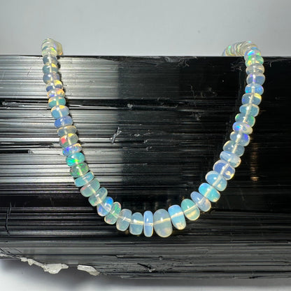 Welo Opal Graduated Bead Necklace Ethiopia