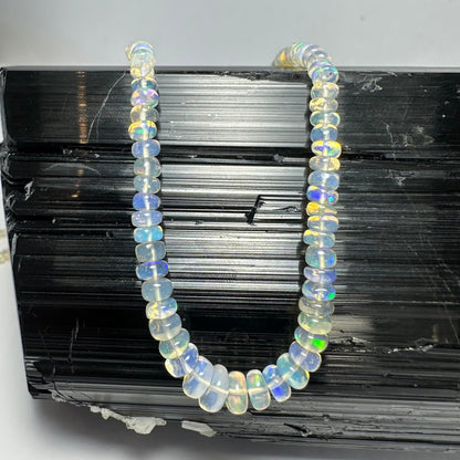 Welo Opal Graduated Bead Necklace Ethiopia