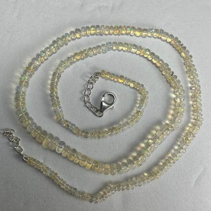 Welo Opal Graduated Bead Necklace Ethiopia