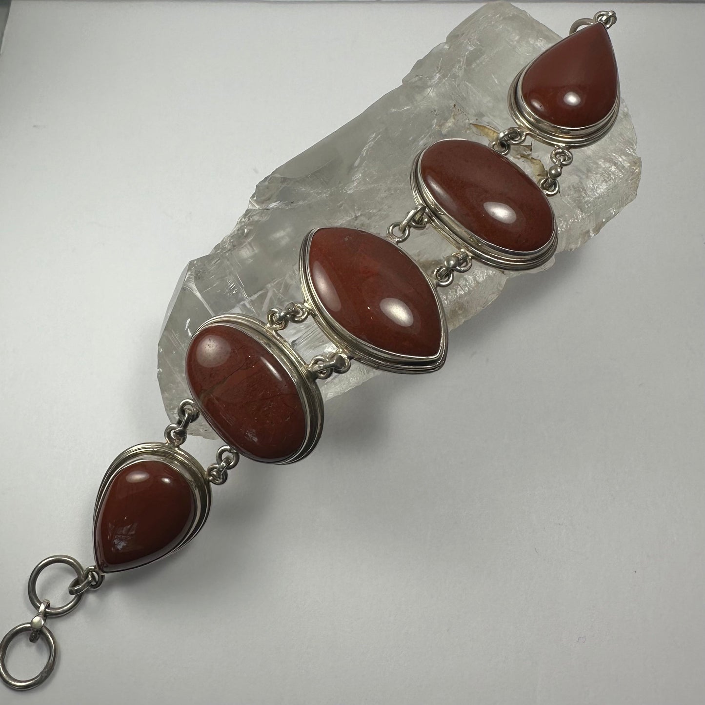 Red Jasper Cabochon Bracelet