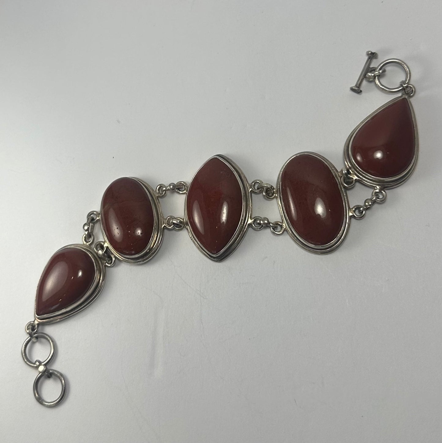Red Jasper Cabochon Bracelet