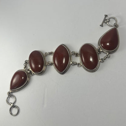 Red Jasper Cabochon Bracelet