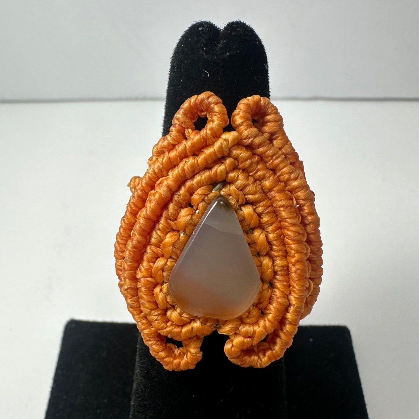 Handmade Woven Ring with Stone