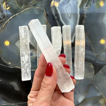 Selenite Stick 15cm from Morocco