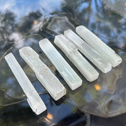 Selenite Stick 15cm from Morocco