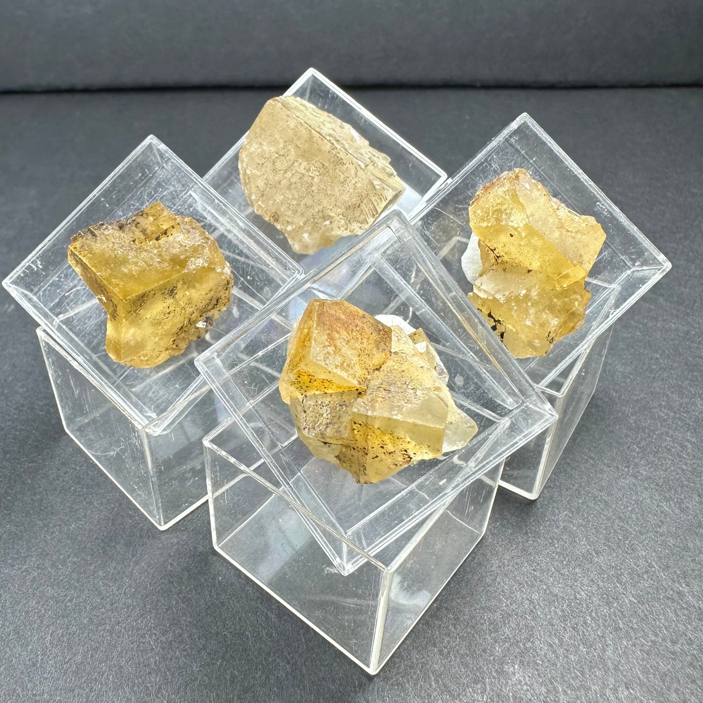 Thumbnail Specimens in Acrylic Box from Morocco