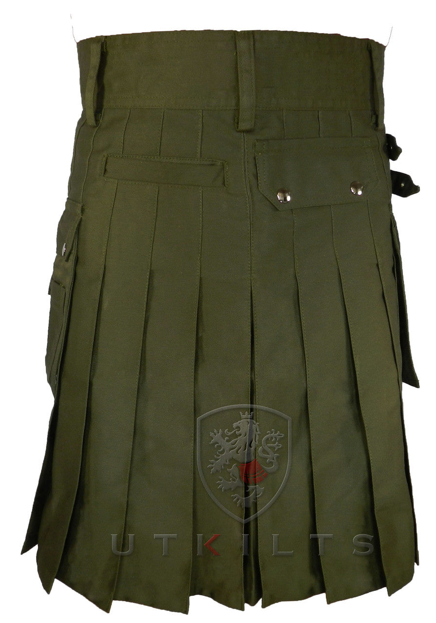 Utility Kilt – GlenTorin, Olive Green