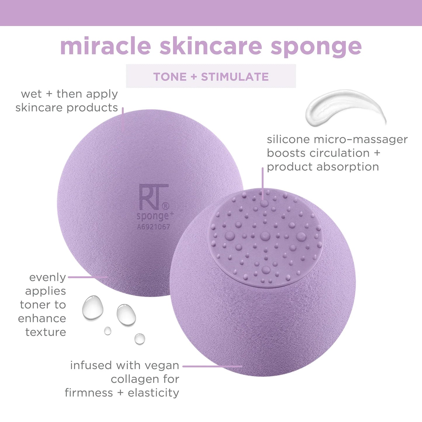 REAL TECHNIQUES Sponge + Miracle Skincare Sponge