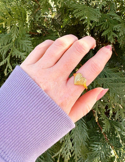 Radiant Heart Ring