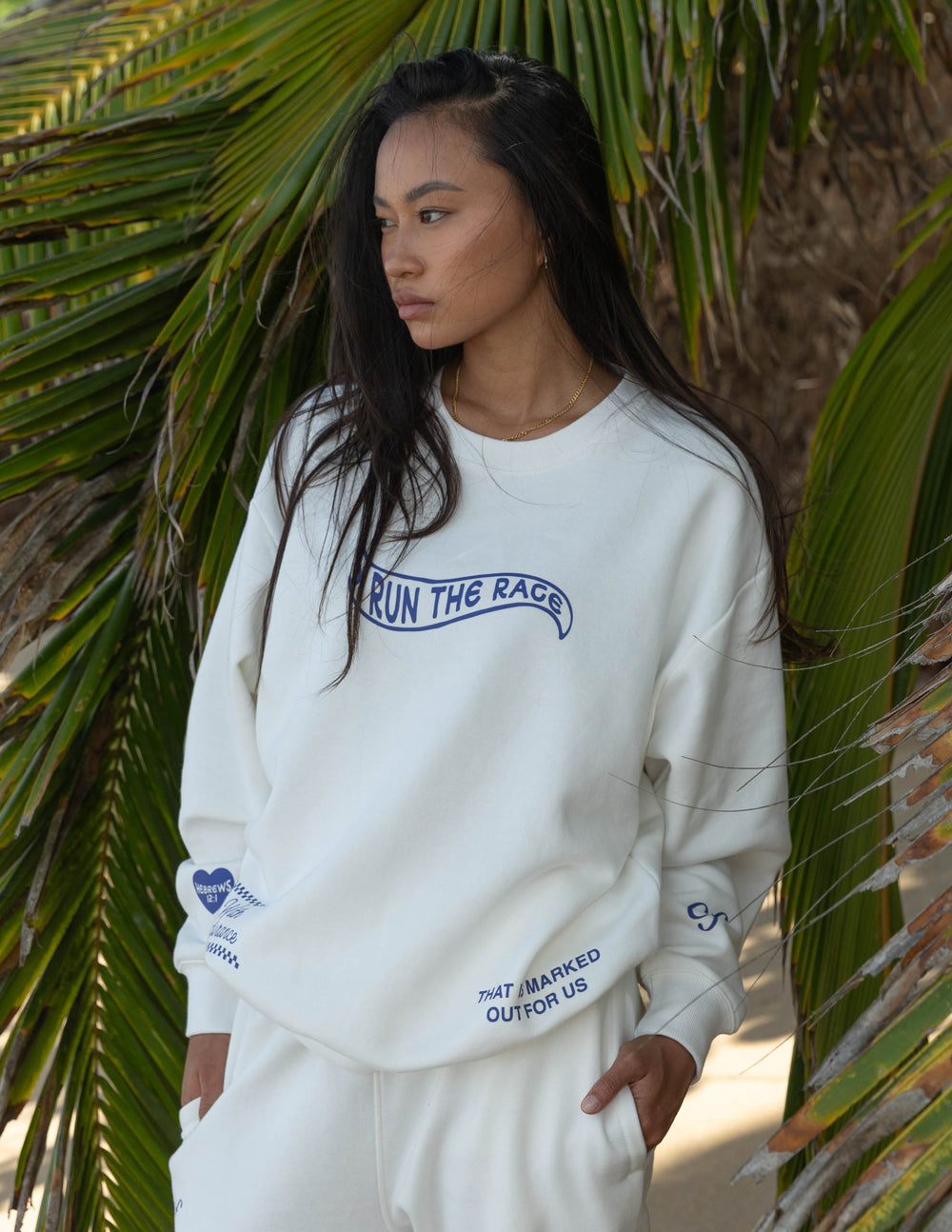 Run the Race Unisex Crewneck