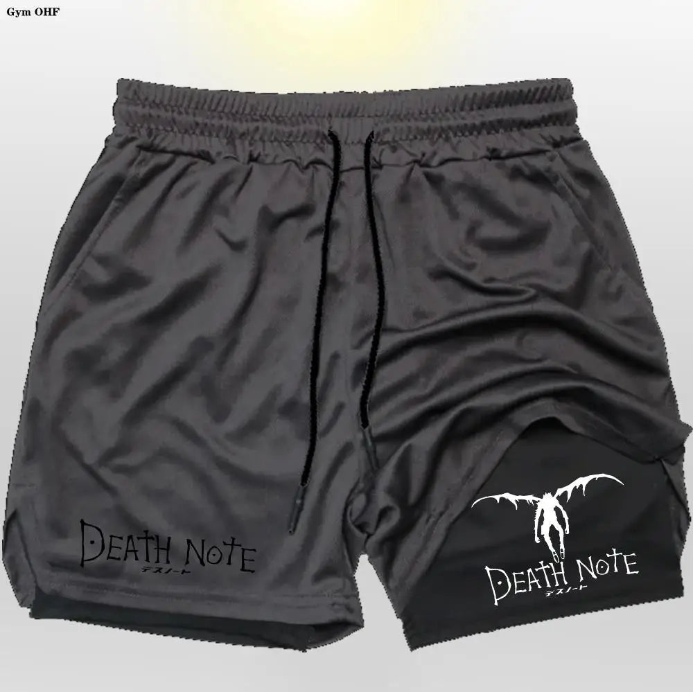 Death Note Gym Shorts: Dominate Your Workout with Dark Precision!
