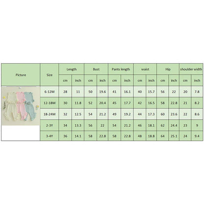 Baby Toddler Girl 2Pcs Summer Outfit Solid Waffle Round Neck Ruffled Tank Top with Long Pants Set