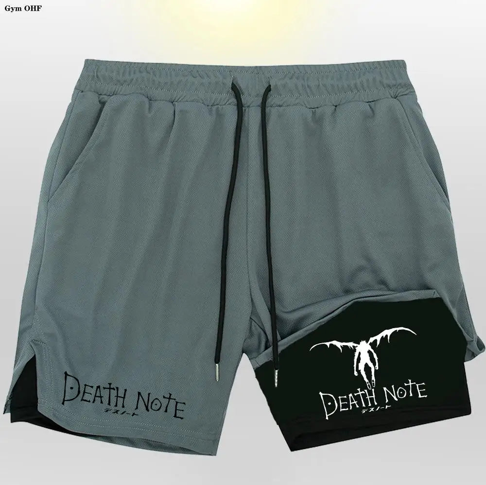 Death Note Gym Shorts: Dominate Your Workout with Dark Precision!