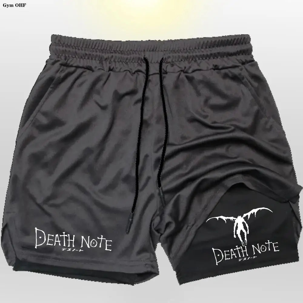 Death Note Gym Shorts: Dominate Your Workout with Dark Precision!