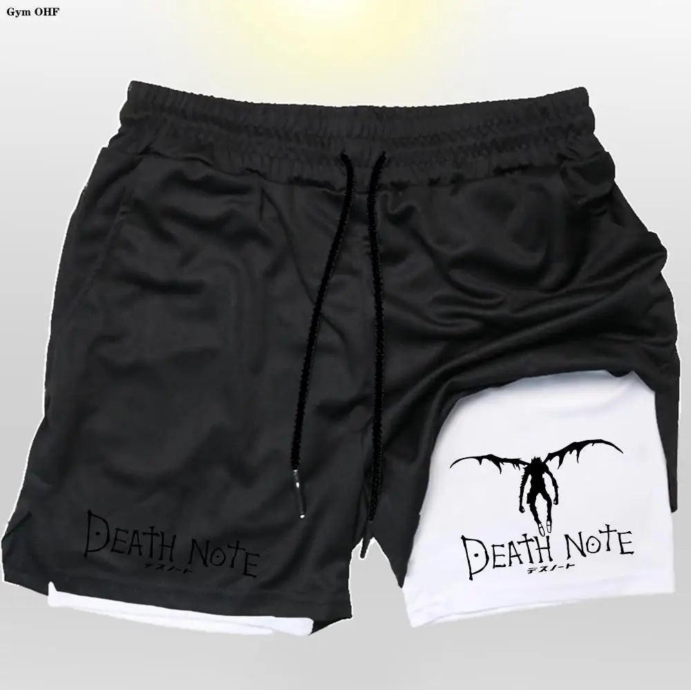 Death Note Gym Shorts: Dominate Your Workout with Dark Precision!