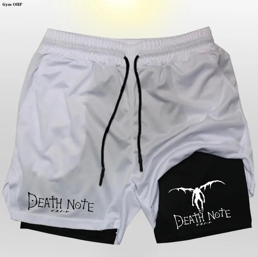 Death Note Gym Shorts: Dominate Your Workout with Dark Precision!