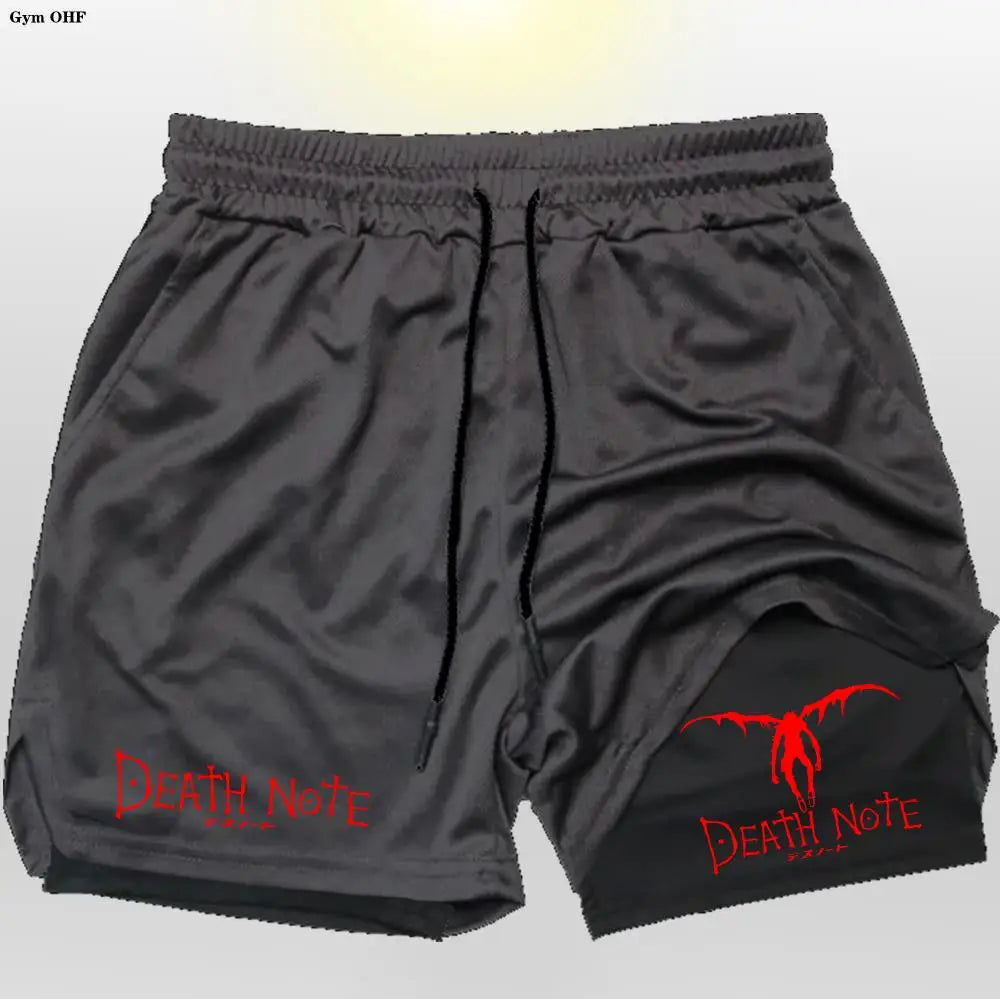 Death Note Gym Shorts: Dominate Your Workout with Dark Precision!