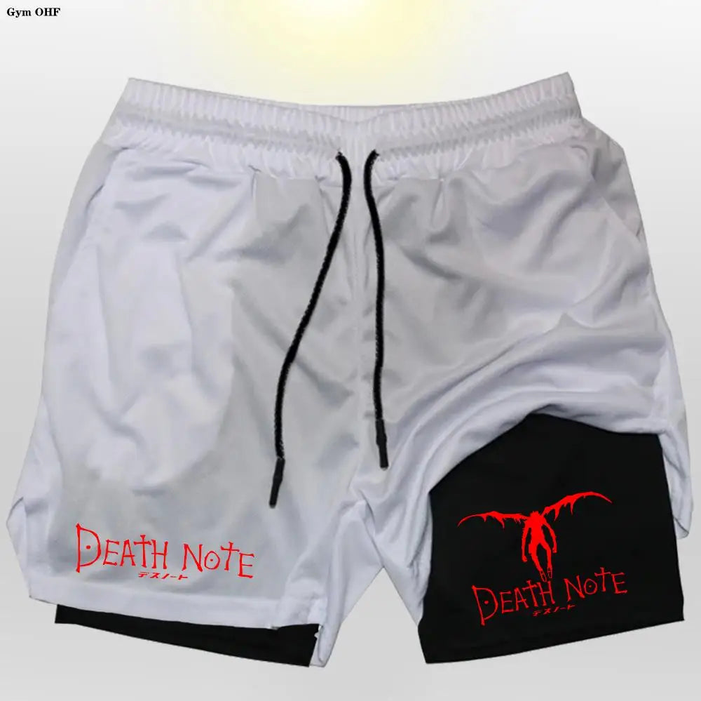 Death Note Gym Shorts: Dominate Your Workout with Dark Precision!