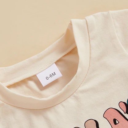 Baby Toddler Boys 2Pcs Mama's Boy Summer Outfit Letter Baseball Print O-Neck Short Sleeve Top with Elastic Waist Shorts Set