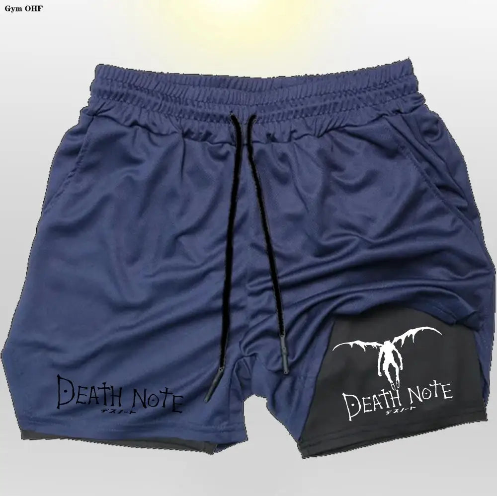 Death Note Gym Shorts: Dominate Your Workout with Dark Precision!