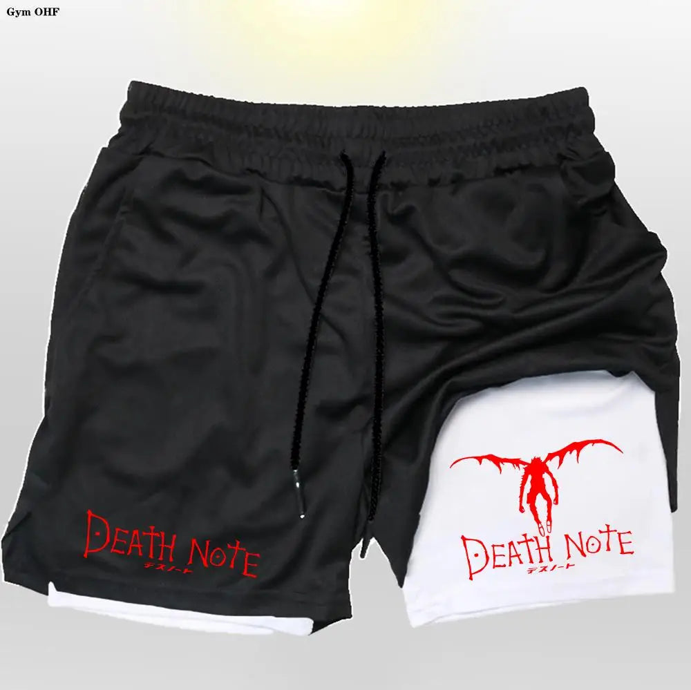 Death Note Gym Shorts: Dominate Your Workout with Dark Precision!