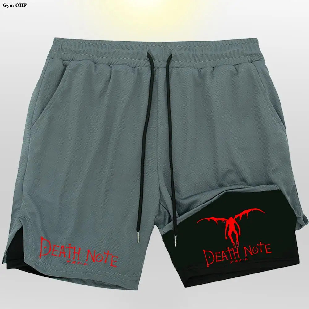 Death Note Gym Shorts: Dominate Your Workout with Dark Precision!
