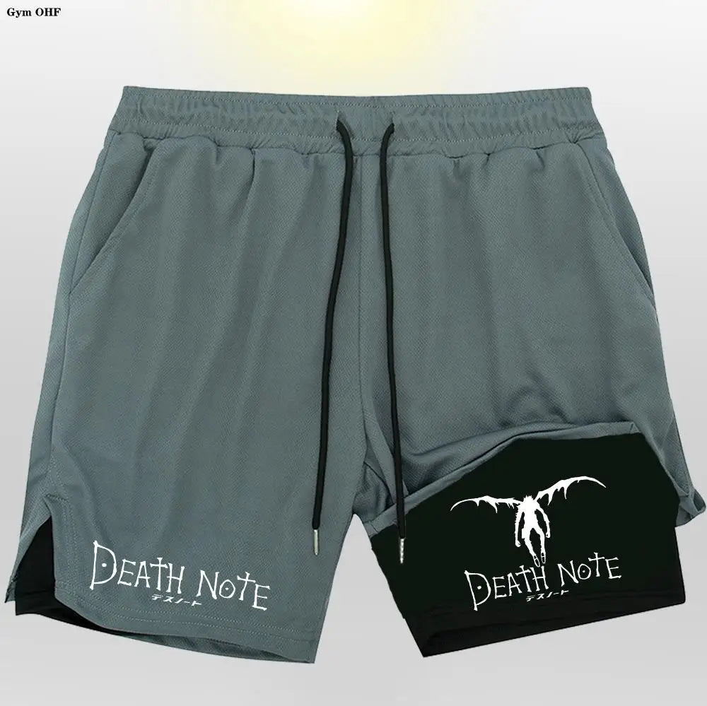 Death Note Gym Shorts: Dominate Your Workout with Dark Precision!