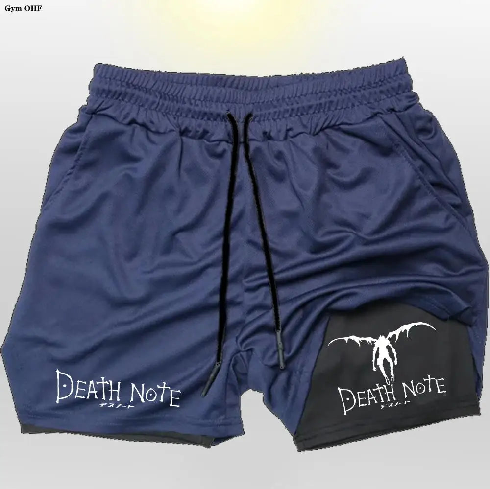 Death Note Gym Shorts: Dominate Your Workout with Dark Precision!