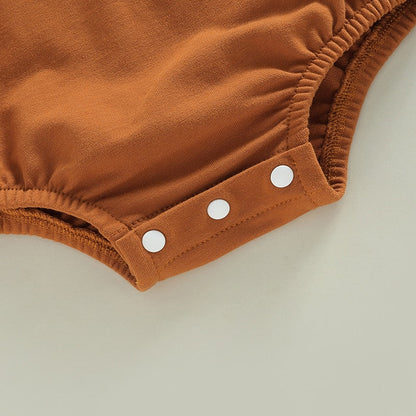 Infant Baby Boy Girl Mamas Coffee Date Print Long Sleeve Bubble Romper