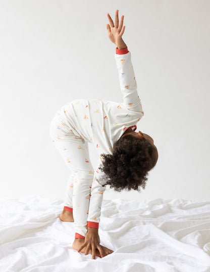 Sailboat Bamboo Kids Pajama Set