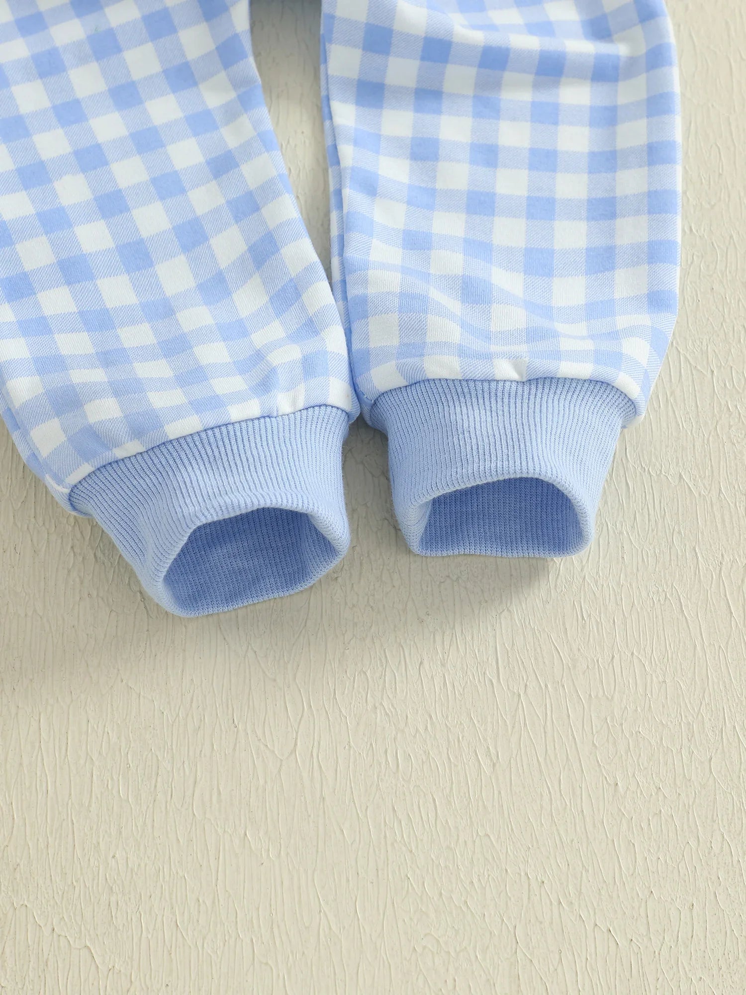 Baby Toddler Boys 2Pcs Fall Outfit Letter Embroidery Big Brother Long Sleeve Top and Elastic Plaid Pants Clothes