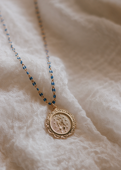 Filigree Miraculous Medal Necklace - Grotto Chain