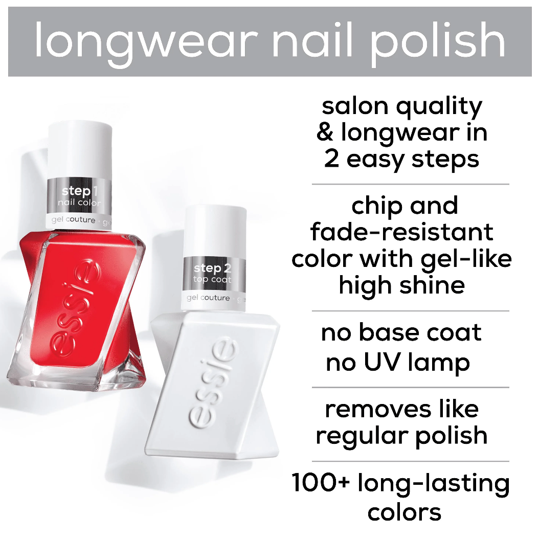 ESSIE gel couture longwear nail color 3 piece mini