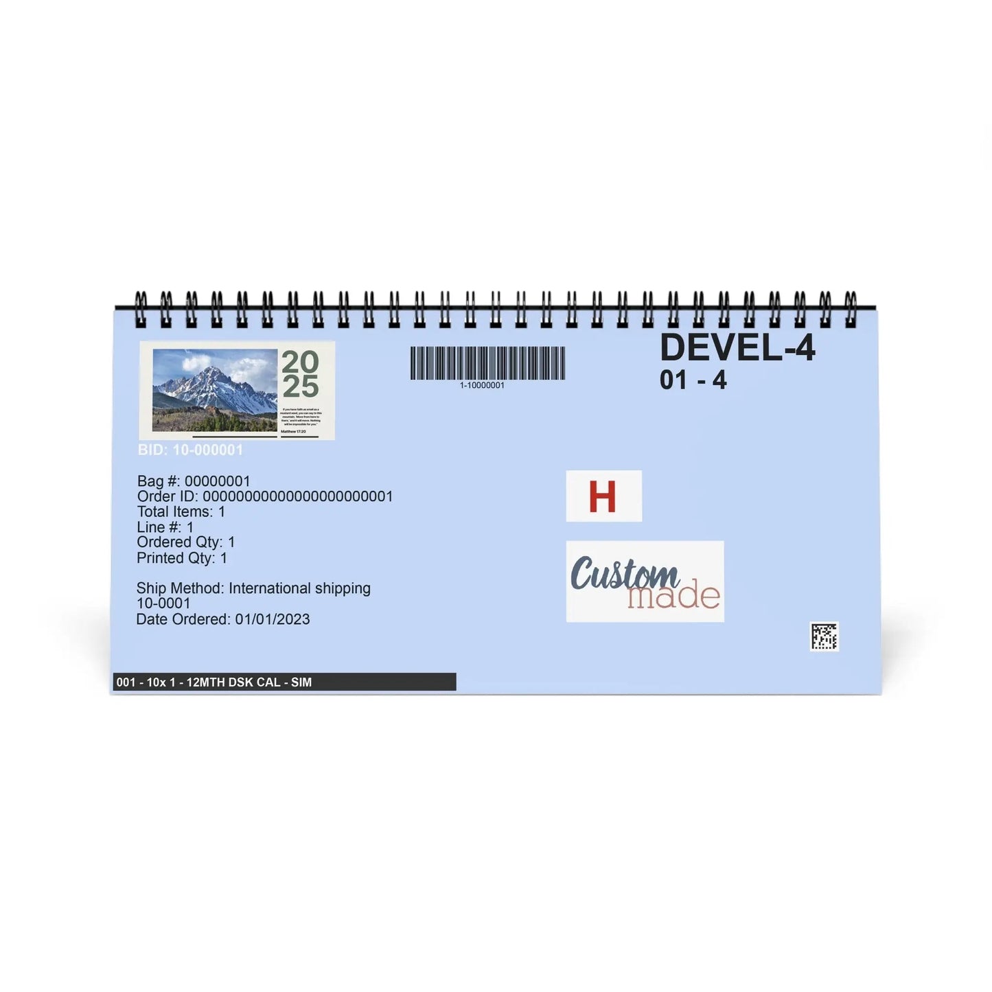 Scripture Desktop Calendar 2025