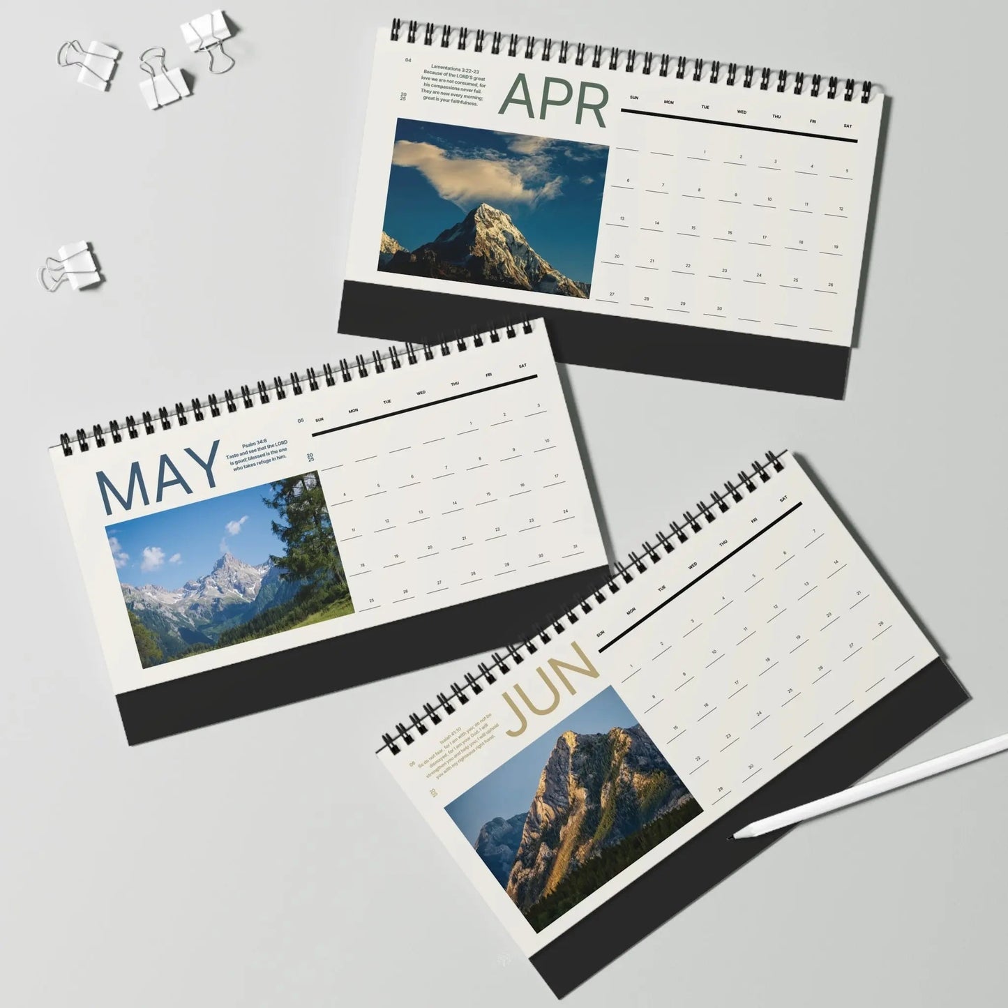 Scripture Desktop Calendar 2025