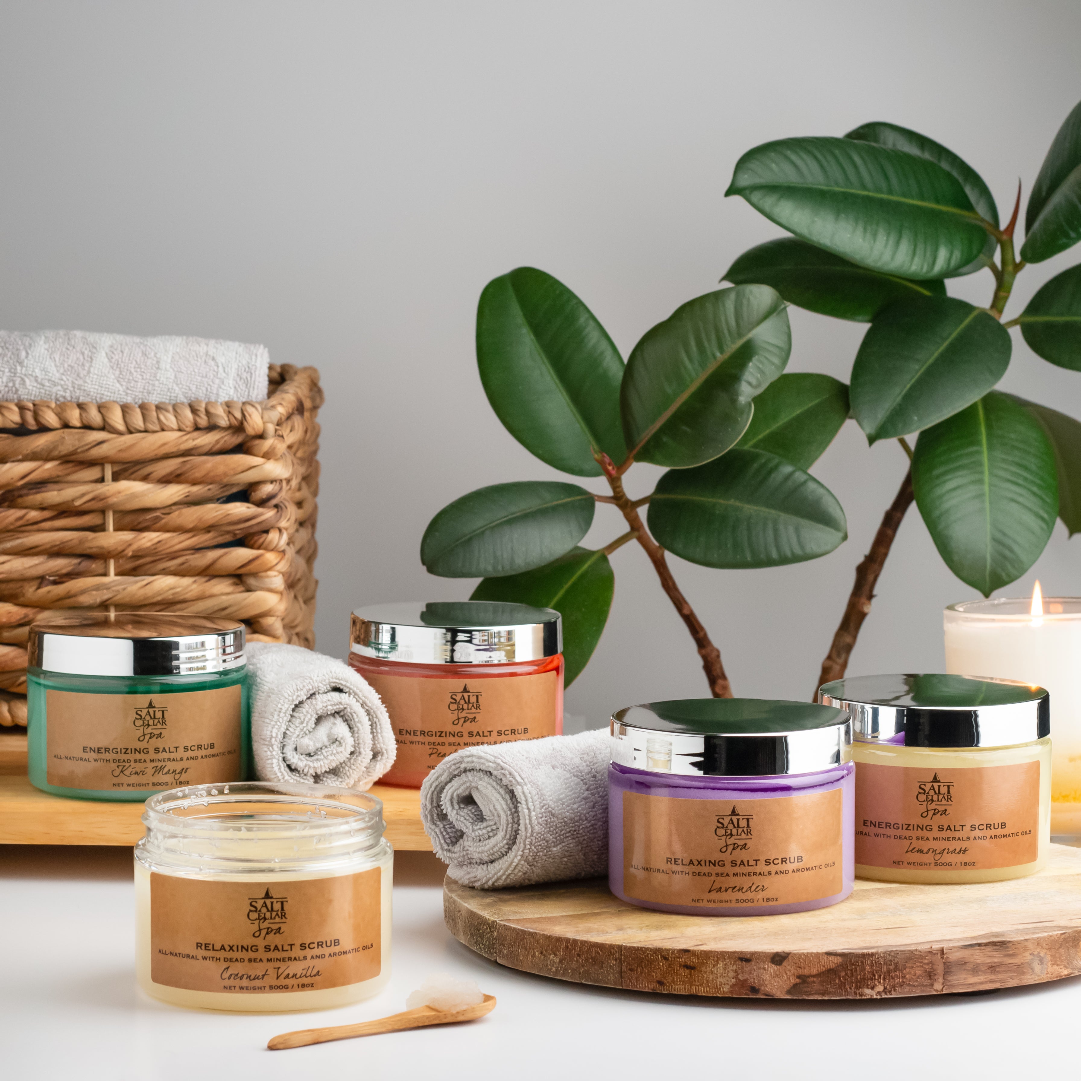 Peach & Honey Dead Sea Salt Body Scrub