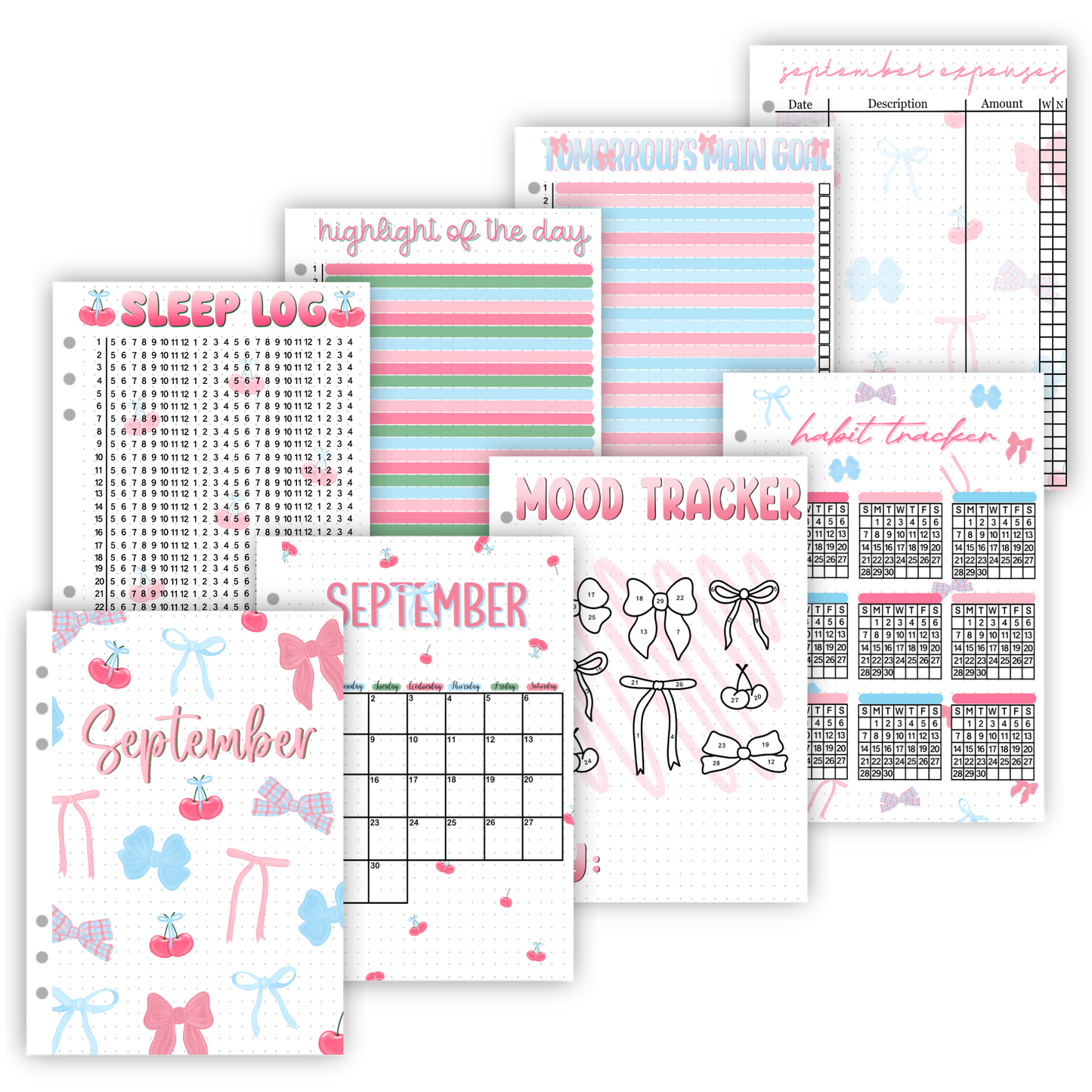 2025 Monthly Page Sets