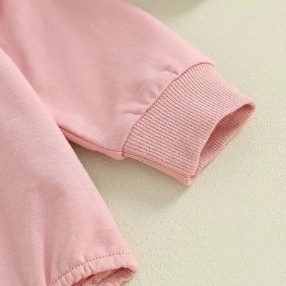 Baby Toddler Kids Girls Sister Matching Big Sis Shirt/Lil Sis Ruffle Sleeve Long Sleeve Romper Crewneck Top